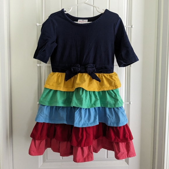 Hanna Andersson Other - Hanna Andersson Tiered Rainbow Dress size 110 5t